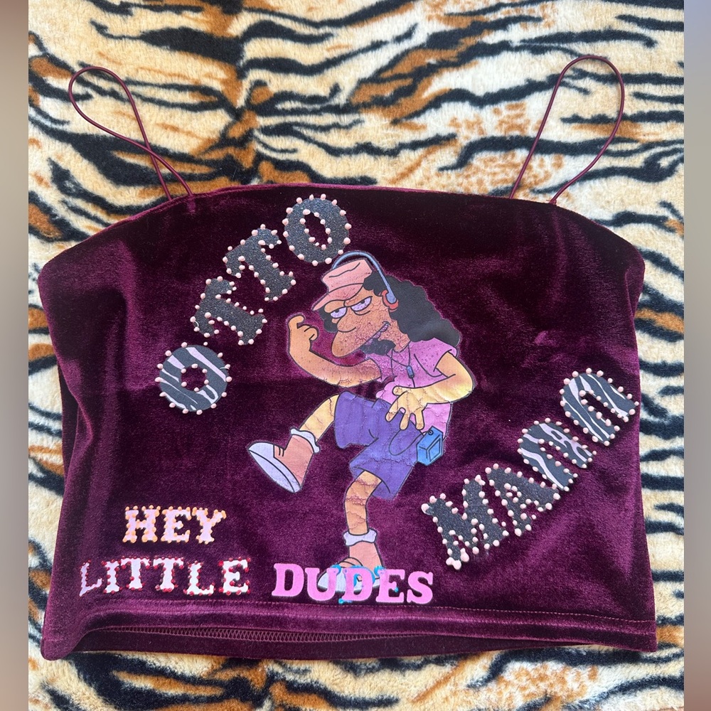 DIY up cycled Otto Mann crop top